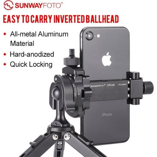 SUNWAYFOTO PMB-18 mini tripod ball head viode head for phones and camera ballhead easy to carry inverted ball head