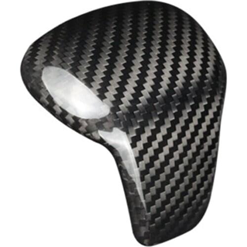 Car Carbon Fiber Gear Head Cover Shift Knob Cover Sticker for Tiguan Teramont