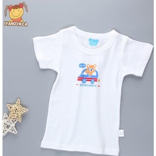 2020 New Baby Short-sleeves T-shirt Spring New Cartoon Printed Thread Boys Girls Breathable Wicking Thin Baby Vest
