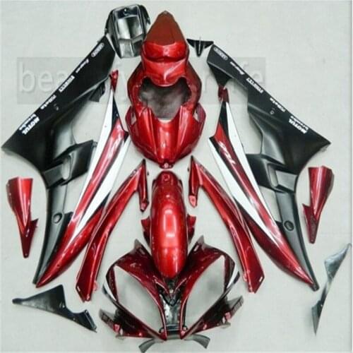 For YZF R6 2006 - 2007 Fairings YZFR6 06 Fairings YZFR6 2006 Red Black Plastic Fairings