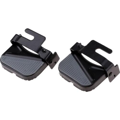 Non-slip Bike Pedals Thicken Bicycle Folding Rear Foot Feet Rest Pedal Stand Riding Footpegs Accessories
