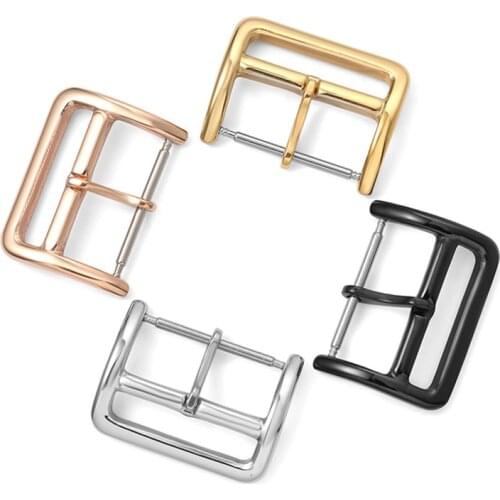 10 Pieces Stainless Steel Metal Band Buckle For Watch Strap Width 12mm 14mm 16mm 18mm 20mm 22mm Watchband Buckle