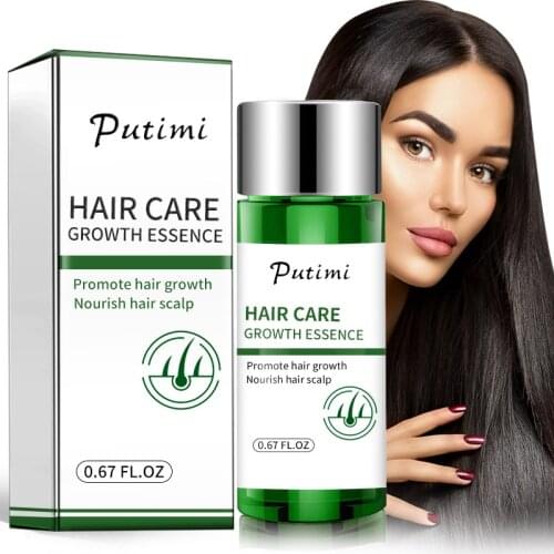 Putimi Hair Growth Essence Anti Hair Loss Prevent Health Care Beauty Dense Extract Hair Growth Serum Products for Women Men 20ml