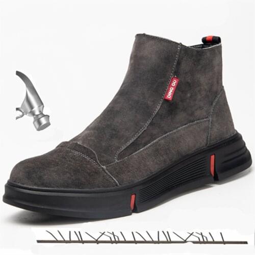 Light Non-slip Tactical Military Boots Mens Work Safety Shoes Designer Sneakers Steel Toe Cap Waterproof Indestructible Shoes