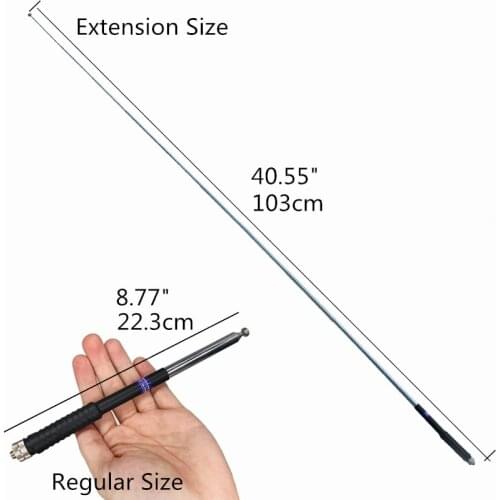 103cm NA-777S Rod Antenna VHF 136-174MHz High Gain SMA-F Telescopic Antena for Baofeng UV-5R UV-82 BF888S UV9Rplus Walkie Talkie