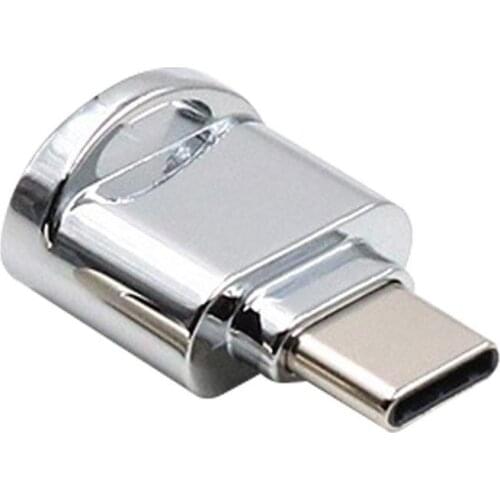 Type-C Card Reader Mini Metal USB 3.1 Micro Secure Digital TF Memory Type-C Card Reader OTG Adapter Mobile Phone Accessories