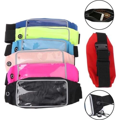 6.5Inch Outdoor Sports Running Waist Bag Waterproof Multifunctional Men Women Marathon Belt Neoprene Touch Screen Belt Bag
