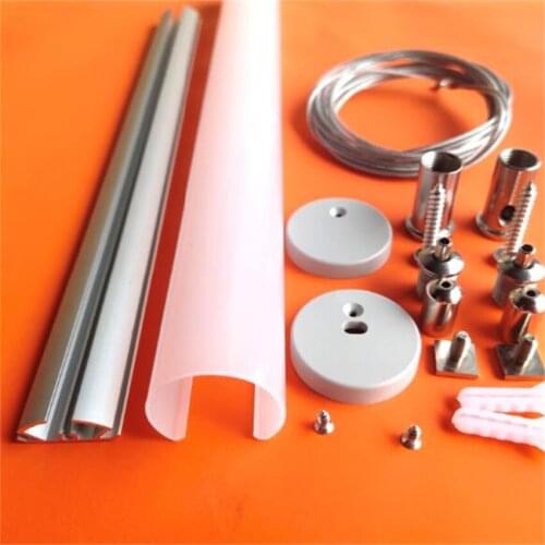 YANGMIN Free Shipping 1M/PCS Round Style Aluminium Channel Holder For LED Strip Light Bar Lamp