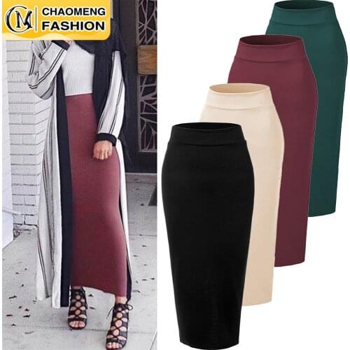 Faldas Largas Mujer Pure Cotton Long Skirt Abayas For Women Maxi Vestidos Jupe Longue Femme Musulman Elegant Modest Clothing