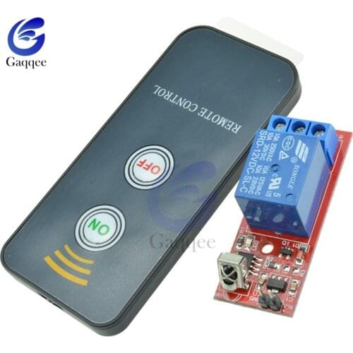 DC 5V 12V 1 Channel Relay Module Infrared IR Remote Switch Control 1 CH Relay Driving Board Controller for Electronic