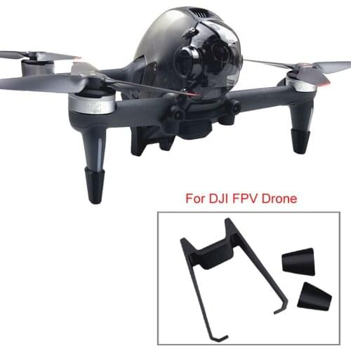 1 Set Landing Gear Brackets Protection Cover Heightened Landing Gear Tripods For DJI FPV Drones Rubber Battery Drone Accessories