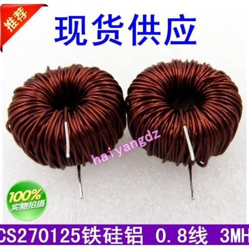 1pcs/CS270125 0.8 Line 3MH Iron silicon aluminum Annular inductance 27MM Magnetic ring inductors 6A Energy storage