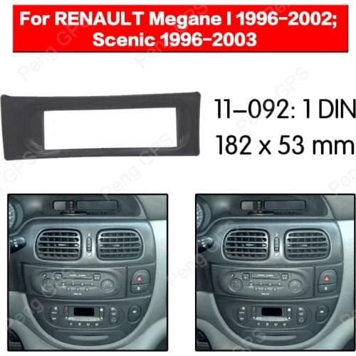 2 din Car Radio stereo Fitting Fascia CD DVD Player installation facia dash kit For RENAULT Megane I 1996-2002 Scenic 1996-2003