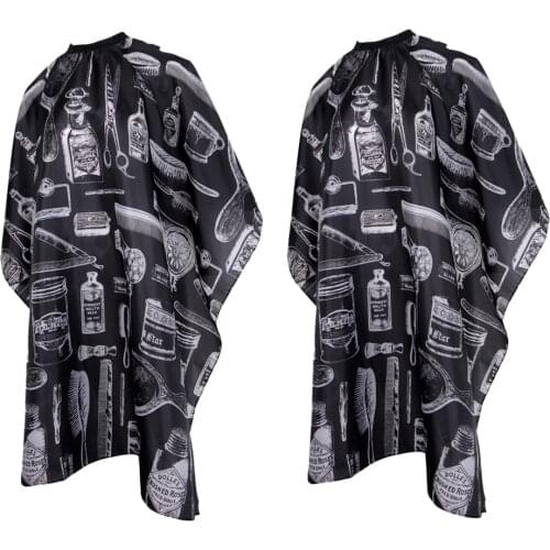 2Pcs/Set Salon Apron Hairdressing Hair Cutting Cape Gown Hairdressing Clothes