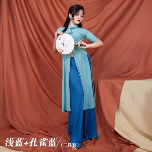 2021 New 5580 Female Modern Dance Dress Set Women Classical Chinese Dance Dress Latin Dance Skirt for Performance
