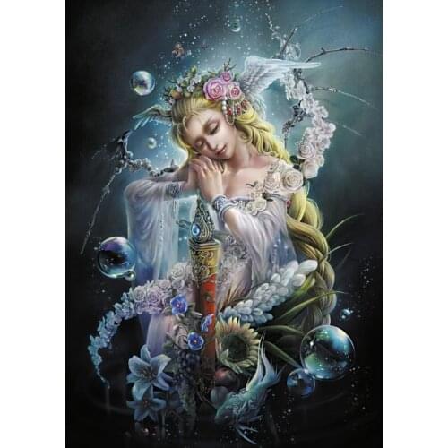 Diamond painting 5D Full square wall stickers Cuadros haft diamentowy kit set Cross stitch tools Cartoon Mosaic flower woman art