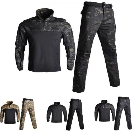 US Military FG Combat Uniform Camouflage Tactical Ghillie Suit Long-sleeve Sport Clothes Hunting Airsoft Paintball Clothes