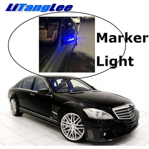 NOVOVISU Car Rearview Mirror Marker Light Welcome Light Turn Signal Update Lamp For Mercedes Benz S MB W221 2009~2014