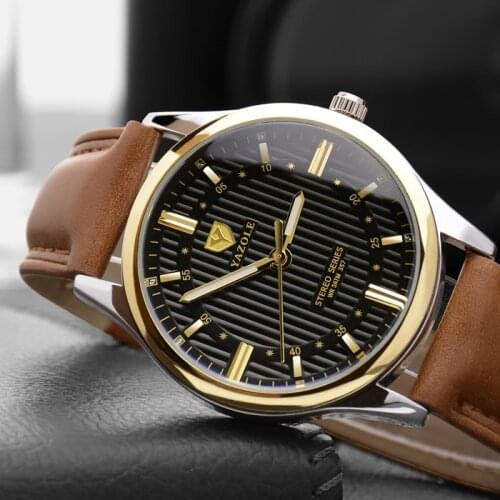 YAZOLE New Fashion Watch Modern Watch Men Watch Quartz Luxury Brand Mens Watch Men Waterproof Watches Best Gifts relojes hombre