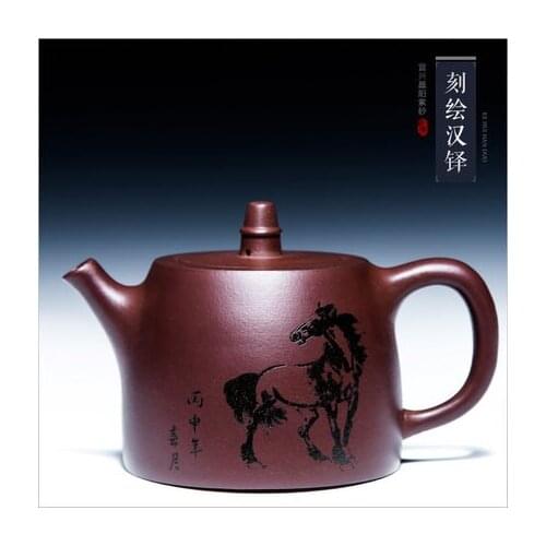 Master all handmade Yixing teapot purple clay tea pot ball hole teapot old purple mud ceramic Chinese Kongfu tea kettle tea gift