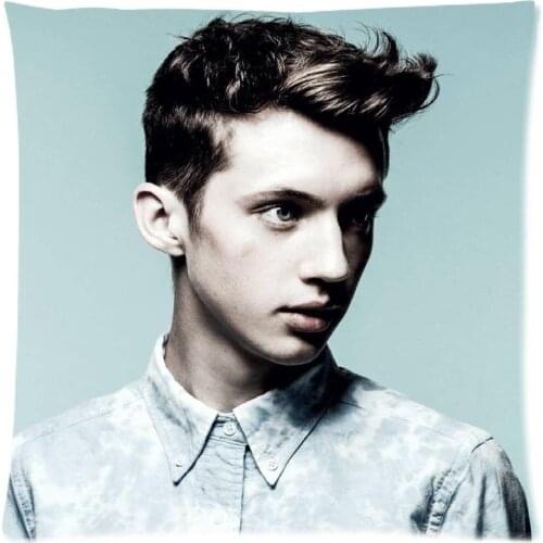Troye Sivan Print Pillow Case DIY Pillow Cover Decorative Pillowcase For Sofa Chair Cushion Cover 45x45cm Home Decor