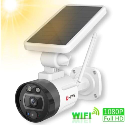 Hfwvision solar camera wifi cctv camera with solar battery powered Surveillance camera security beveiligings camera buite wifi
