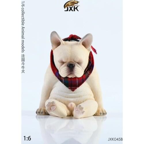Jxk New 1/6 Bulldog 2.0 Decadent Dog Model Simulation Animal Creative Law Fight Desktop Jewelry Resin Decoration