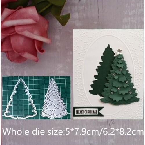Metal Cutting Dies Christmas Tree 2019 Stencil For DIY Scrapbook Album Paper Card Decorative Craft Embossing stamps and dies