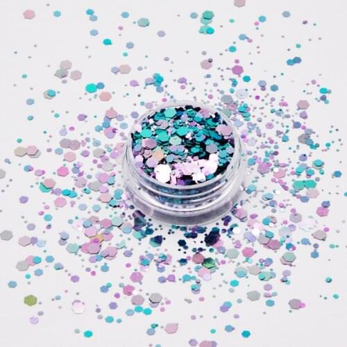 Bulk Eco-Friendly Non-toxic Cosmetic 1KG Color Shift Glitter color shifting glitter for tumbler nail Art Decoration Kit
