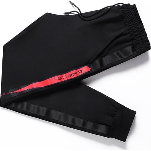 EL BARCO Autumn Men Casual Pants Cotton Soft Black Male Sweatpants Breathable Joggers High Quality Long Trousers Plus Size M-5XL