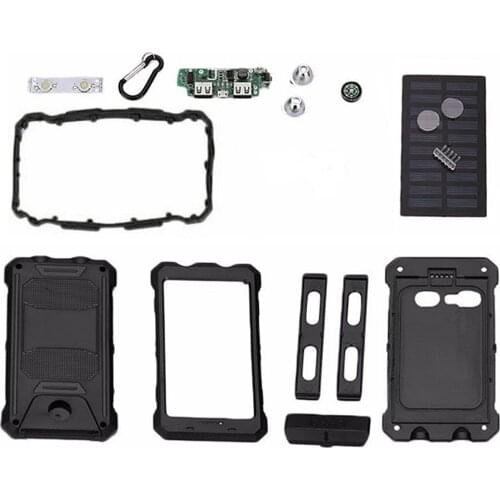 10000mAh Solar Mobile Power Bank Case DIY Kit 2 USB LED Fast Charging Portable Mobile phone Powerbank Case Storage Case