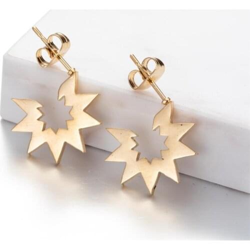 Stainless Steel 316 Gold Steel Minimalism Mini 20216191624 Stud Earrings No Easy Fade Anti-allergy Push Back