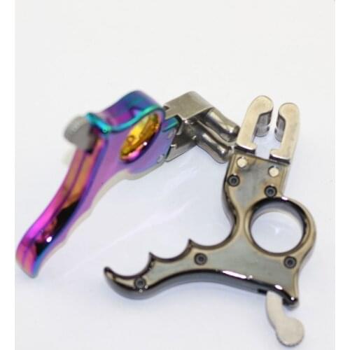 Stainless Steel Slingshot Release Trigger 4 Fingers Release Device Slingshot Trigger 6-16MM Hunting Catapult Shooting Tools