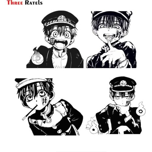 Three Ratels F121 Anime Toilet Bound Hanako Kun car windshield sticker laptop decal