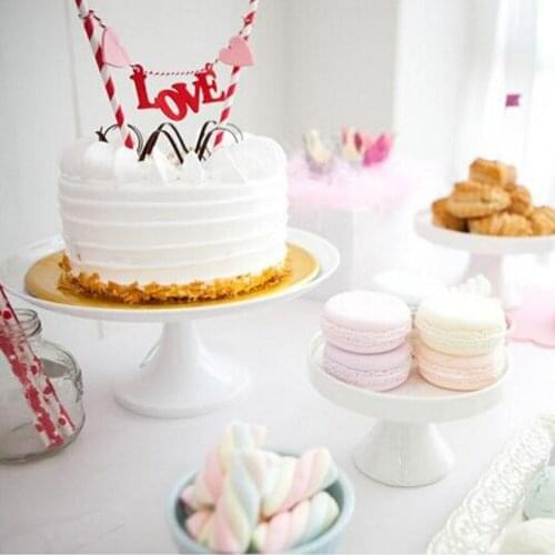 1pc Cupcake Cake Topper Cartoon Cake Flags With Paper Straw for Dessert Anniversary Birthday Party Decoration Wedding Supplies