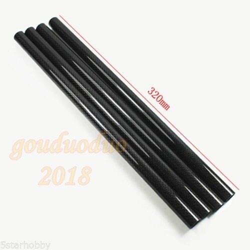 16mm x 320mm Carbon Fiber Tube for Tarot 680 Hexacopter Arm 4Pcs