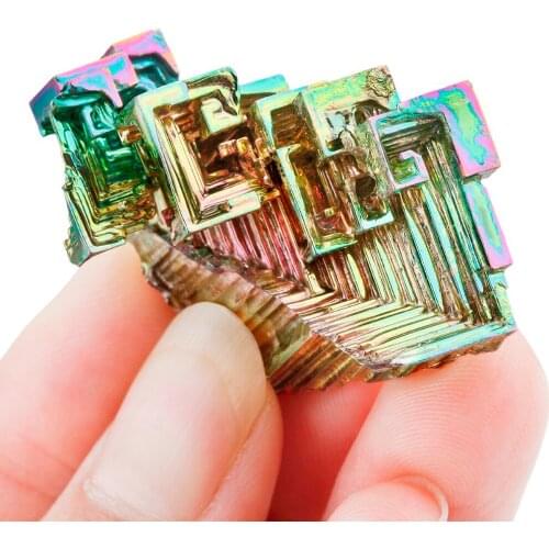 TUMBEELLUWA Bismuth Crystal Stone Specimen for Collecting,Wire Wrapping,Wicca and Reiki Crystal Healing