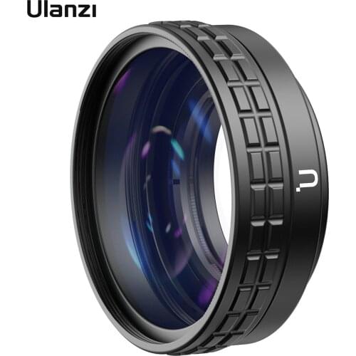 Ulanzi WL-3 Wide Angle & Macro 2-in-1 Additional Camera Lens 18mm Wide-angle 10X Macro Aluminum Alloy Frame for Sony A7C/ ZVE10