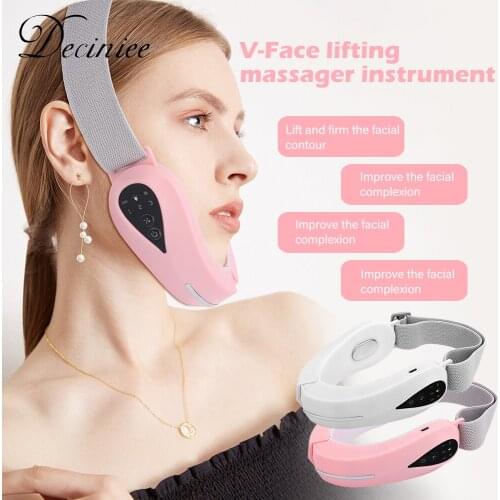 V Face Machine V-Line Up Lift Belt Machine Face Lifting Device for Reduce Double Chin Red Blue Light Photon Therapy Machine USB