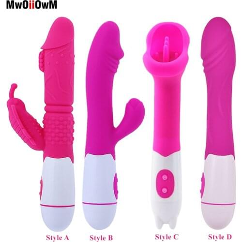 MwOiiOwM G spot Vibrator Clitoris Stimulator Dual Vibrator Penis Massager Dildo Vibrator Sex Toy for Woman Erotic Adult Products