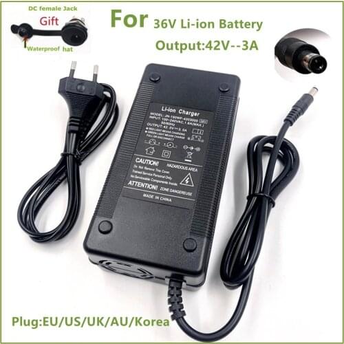 42V 3A Battery Charger For 10S 36V Li-ion Battery Electric Bike Lithium Battery Charger High Quality Strong Heat Dissipation