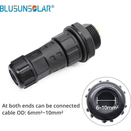 10sets M20 Waterproof Connector Wire To Male Panel Thread Solder Cable Connector 2Pin 3Pin 4Pin 5Pin 6Pin 7Pin 8Pin