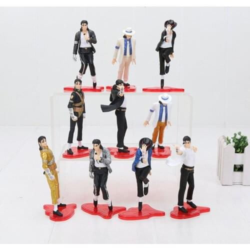 10pcs/set 10cm Super Star Michael figure PVC action figure model toy