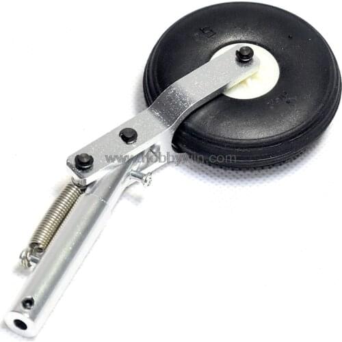 130mm Aluminum Offset Spring Struts 1P landing gear 4mm recording with PU tyre