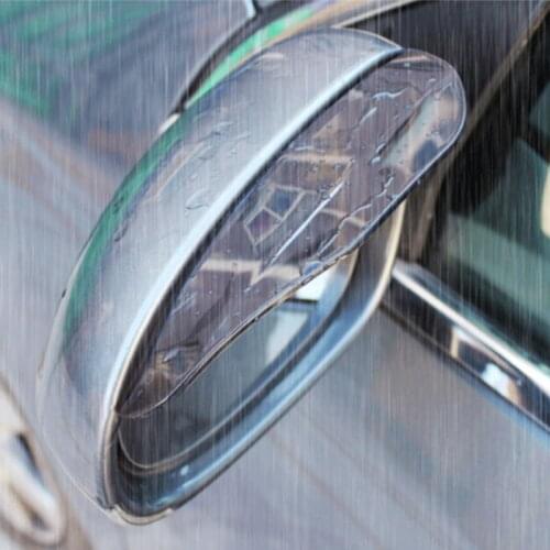2pcs PVC Car Back Mirror Eyebrow Rain Cover sticker For Renault Kangoo DACIA Scenic Megane Sandero Captur Twingo Modus Koleos