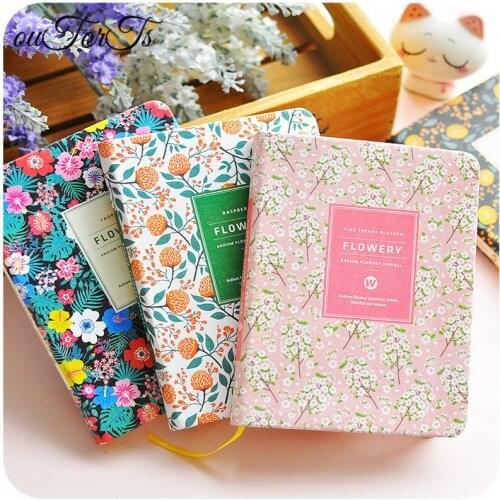 2021 Yearly Agenda Planner Monthly Weekly Plan Portable A6 Kawaii Pocket Notebook Cute Diary Flower Journal Office Stationery