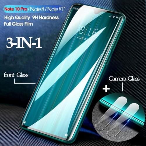 3-in-1 camera screen protector for Xiaomi Redmi Note 8 Pro 8T 8 A Note 7 Pro 7A tempered glass Redmi Note 8 9 Pro glass screen protector xiaomi redmi note 8T 9 Pro