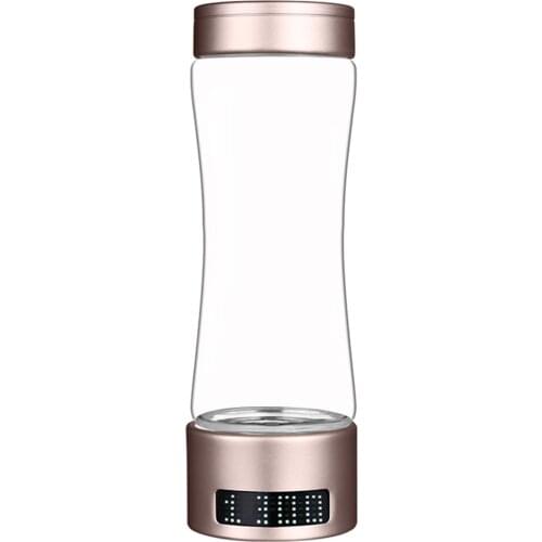 400ml Hydrogen Rich Water Cup USB Rechargeable Antioxidants Hydrogen Electrolysis Travel High Borosilicate Health Water Cup