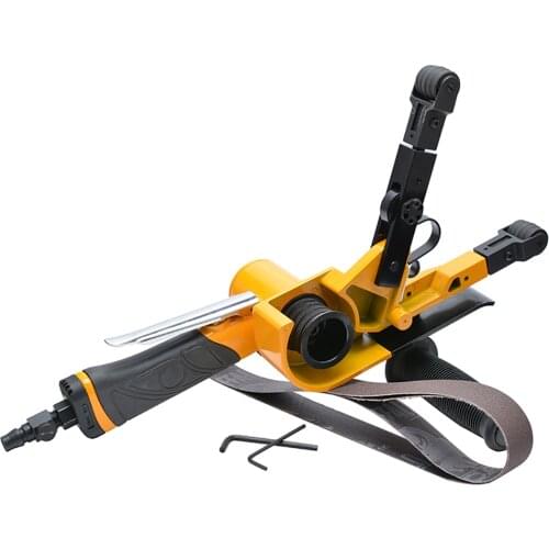 5-120MM Pneumatic Round Tube Belt Machine Air Stainless Steel Bending Metal Pipe Polishing Sanding Machine BD-6023