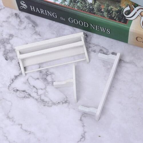 6Styles Miniature Furniture 1:12 Doll House Wall Shelf For Dollhouse Wooden Wall Shelf For Dollhouse Decals